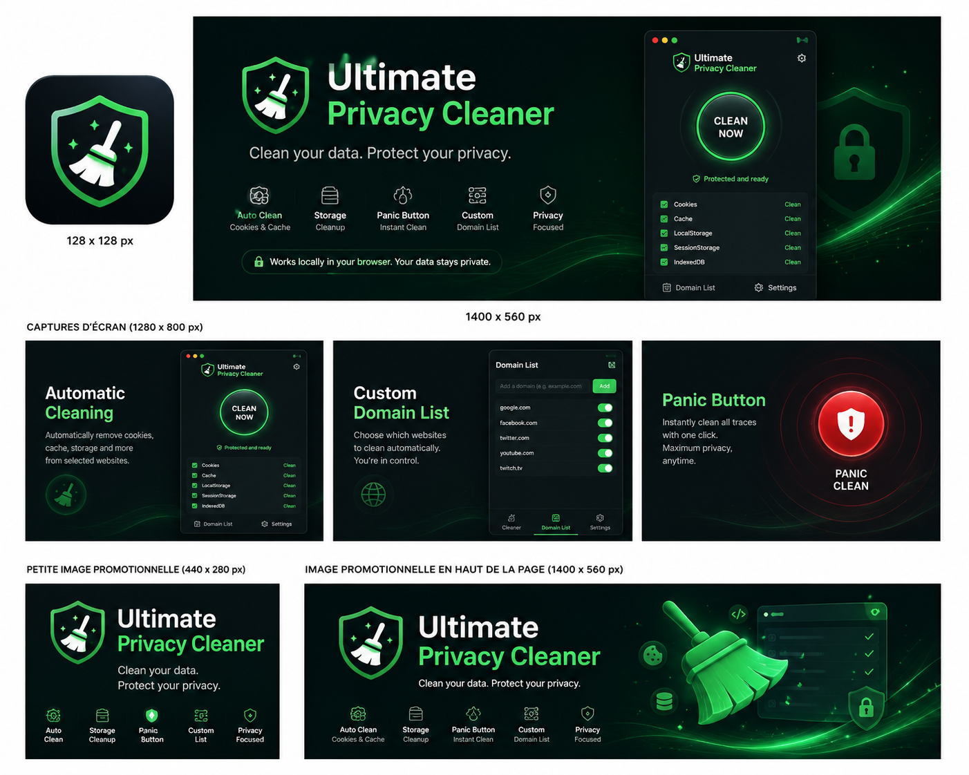 Ultimate Privacy Cleaner — Chrome Privacy Extension